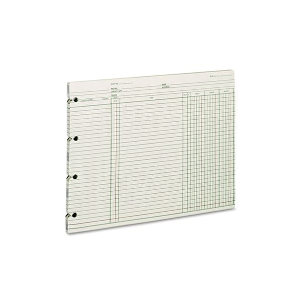 Wilson Jones Ledger Sheet, 3 Col, 9-1/4x11-7/8in 100/PK GN2D - main